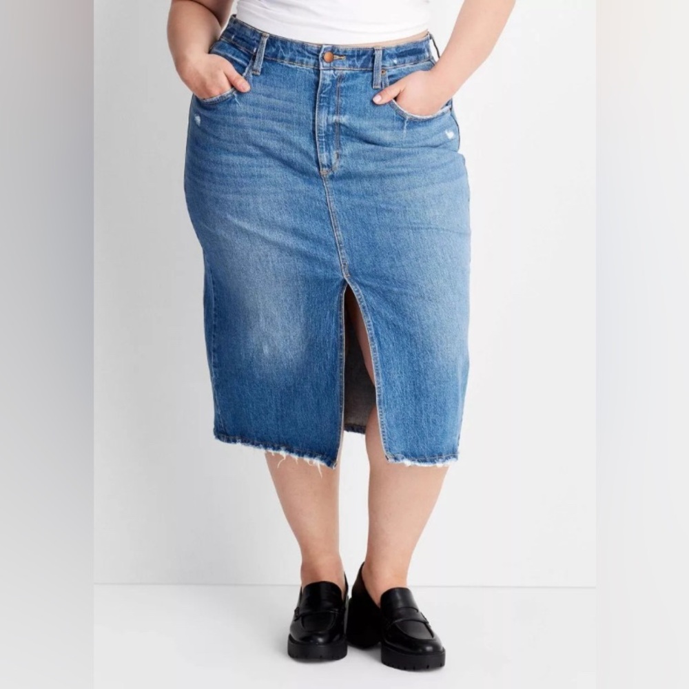 Universal Thread midi jean skirt